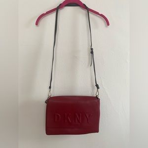 DKNY Embossed Logo Messenger Purse